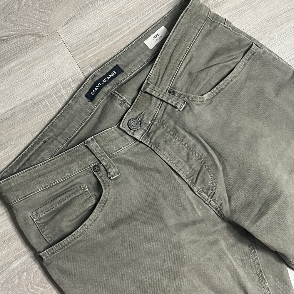 Mavi Jeans Mens Size 32×32‎ Green Denim Jake Slim Straight Leg